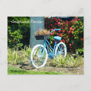 Cartão postal Blue Bicycle Southwest Flórida