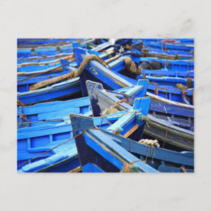 Cartão Postal Blue Boats