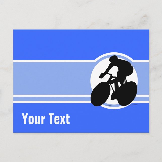 Cartão Postal Blue Cycling (Frente)