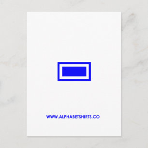 Cartão Postal Blue Dash