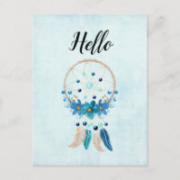 Blue Dreamcatcher Na moda Boho Design