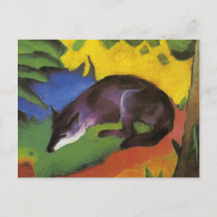 Cartão Postal Blue Fox (por Franz Marc)