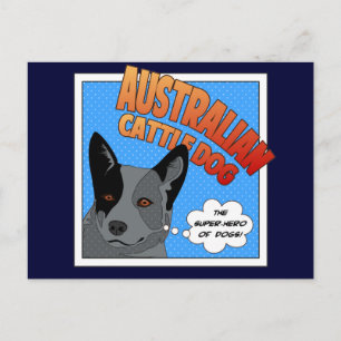 Cartão Postal Blue Heeler
