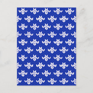 Cartão postal BLUE KNIT SCANDIA / Vertical