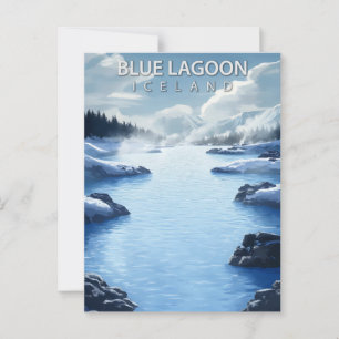 Cartão Postal Blue Lagoon Islândia Mola Velha Viagem
