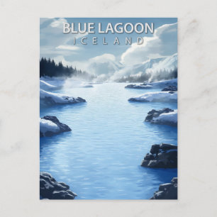 Cartão Postal Blue Lagoon Islândia Mola Velha Viagem