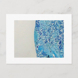 Cartão Postal Blue Marble Art