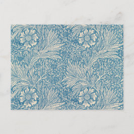 Cartão Postal Blue Marigolds (por William Morris)