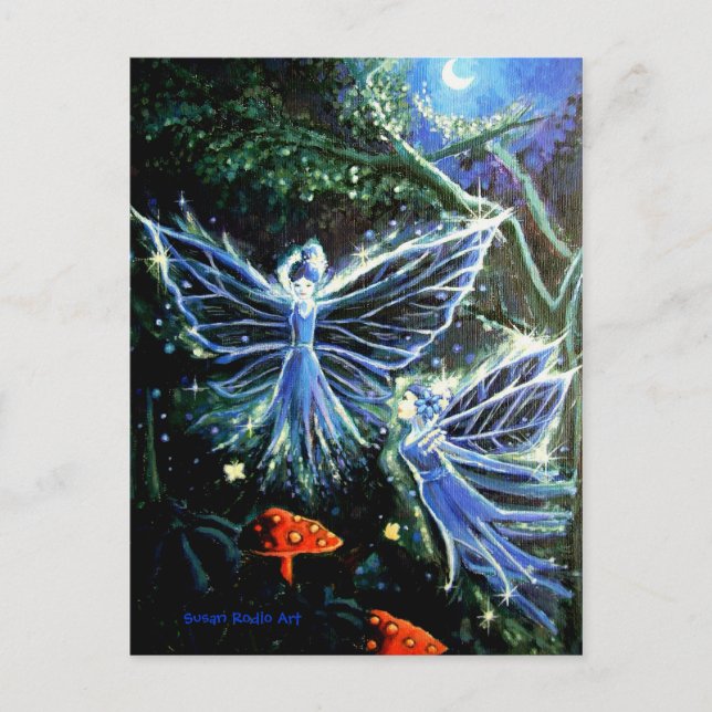 Cartão Postal Blue Moon Faeries - Cartão-postal (Frente)