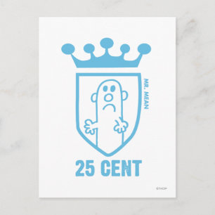 Cartão Postal Blue Mr. Mean Crest & Crown