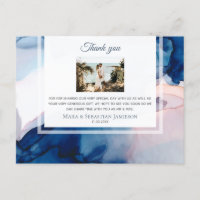 ~ Blue Pink AR17 - Casamento Elegante Obrigado