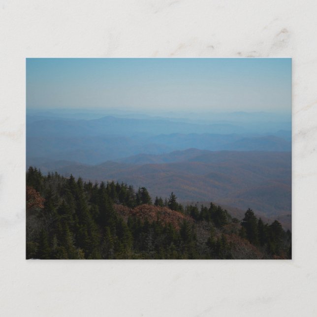 Cartão Postal Blue Ridge Mounains Scense Landscape Nature Foto (Frente)