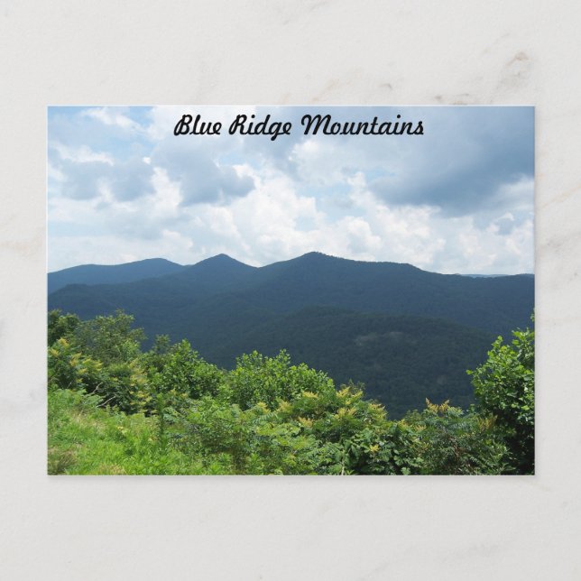Cartão Postal Blue Ridge Mountains (Frente)
