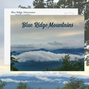 Cartão Postal Blue Ridge Mounts Fotografia da Carolina do Norte