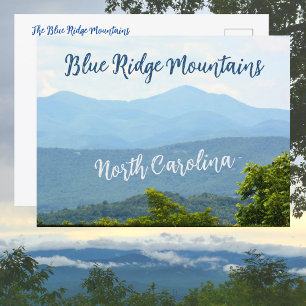 Cartão Postal Blue Ridge Mounts North Carolina Fotográfica