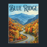 Cartão Postal Blue Ridge Parkway<br><div class="desc">The Blue Ridge Parkway is known as 'America's Favorite Drive, ' winding through the Appalachian Highlands. It offers stunning panoramic views of the Blue Ridge Mountains and access to countless scenic overlooks. In the fall, the parkway transforms into a corridor of gold and crimson foliage. It is a slow-paced route...</div>