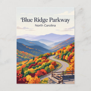 Cartão Postal Blue Ridge Parkway EUA