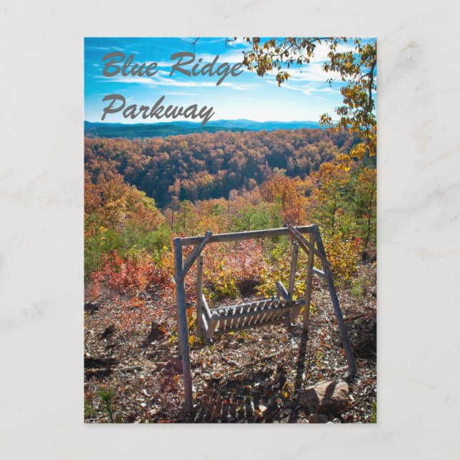 Cartão Postal Blue Ridge Parkway NC (Frente)