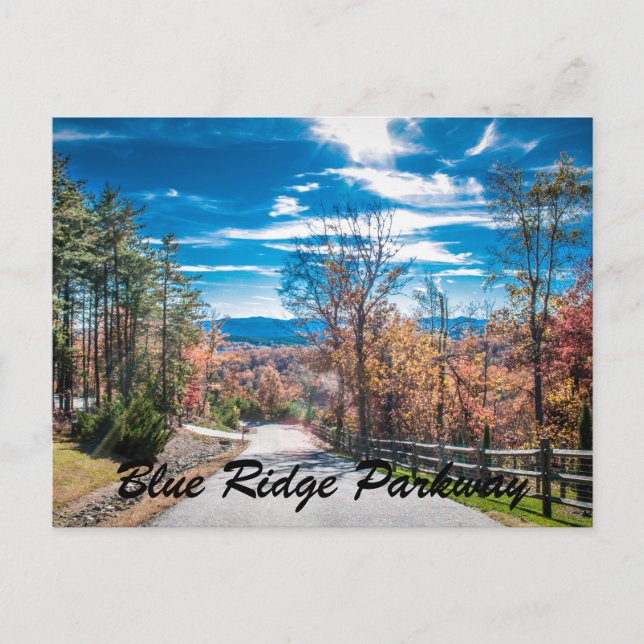 Cartão Postal Blue Ridge Parkway NC (Frente)