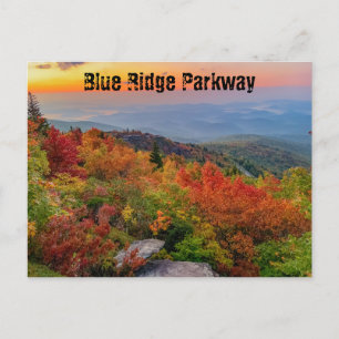 Cartão Postal Blue Ridge Parkway no outono