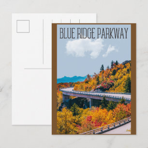 Cartão Postal Blue Ridge Parkway Scenic Byway Virgínia NC