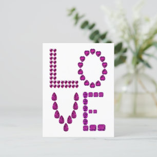 Cartão Postal Blue Sapphire Love