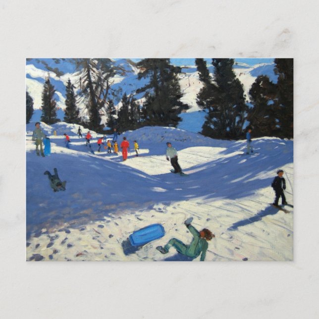 Cartão Postal Blue Sledge Belle Plagne (Frente)