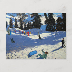 Cartão Postal Blue Sledge Belle Plagne
