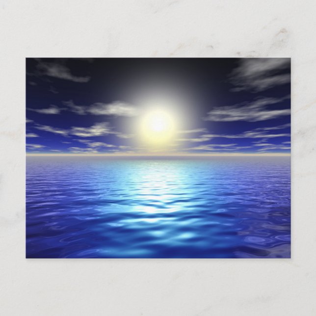 Cartão Postal Blue Sunrise (Frente)