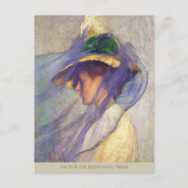 Cartão Postal Blue Veil Edmund C Tarbell CC0669 Impressionismo