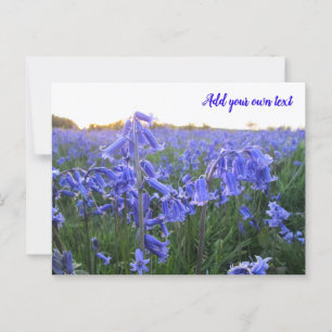 Cartão Postal Bluebells da Hora do ouro - Personalizado