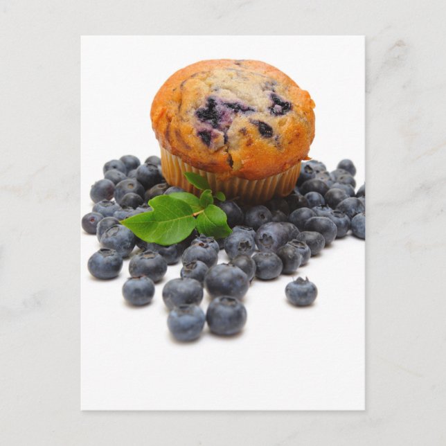 Cartão Postal Blueberry Muffin (Frente)