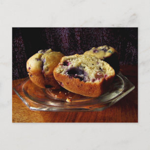 Cartão Postal Blueberry Muffins