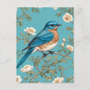 Cartão Postal Bluebird William Morris Inspirou Turquois