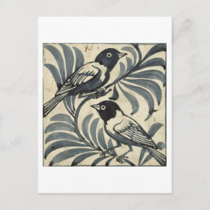 Cartão Postal Bluebirds (w/c no papel)