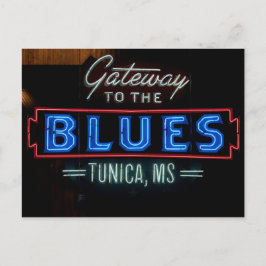 Cartão Postal Blues Music Sign Tunica Mississippi