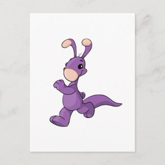 Cartão Postal Blumaroo roxo de marcha
