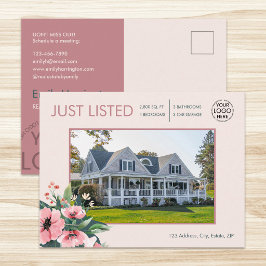 Cartão Postal Blush Bloom Acaba de Ser Listada Agente Imobiliári