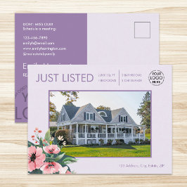 Cartão Postal Blush Bloom Acaba de Ser Listada Agente Imobiliári