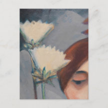 Bluten aund Weiblicher Kopf por Maetzel-Johannsen