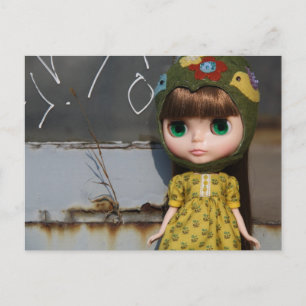 Cartão Postal Blythe marrom