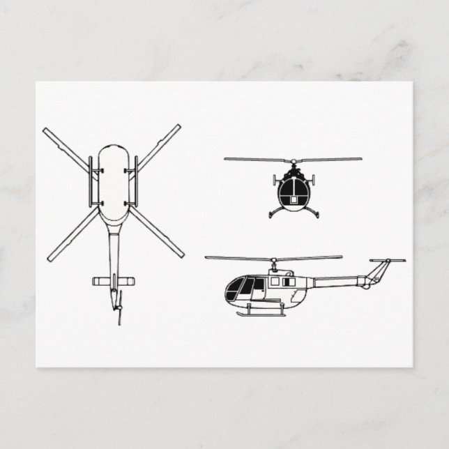 CARTÃO POSTAL BO-105 (Frente)