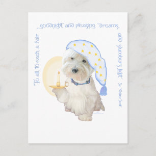 Cartão Postal Boa Noite Azul