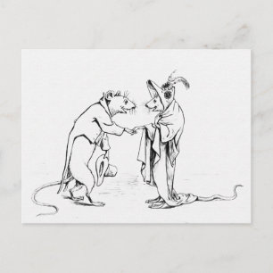 Cartão Postal Boa Noite de Ratos