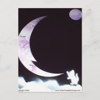 Cartão Postal Boa Noite Gatinho