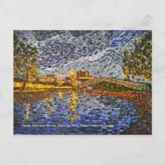 Cartão Postal Boa noite, Hanley de Etruria. Stoke-on-Trent