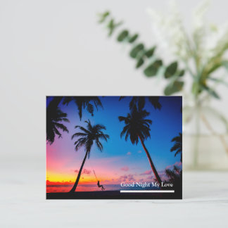 Cartão Postal Boa noite, meu amor