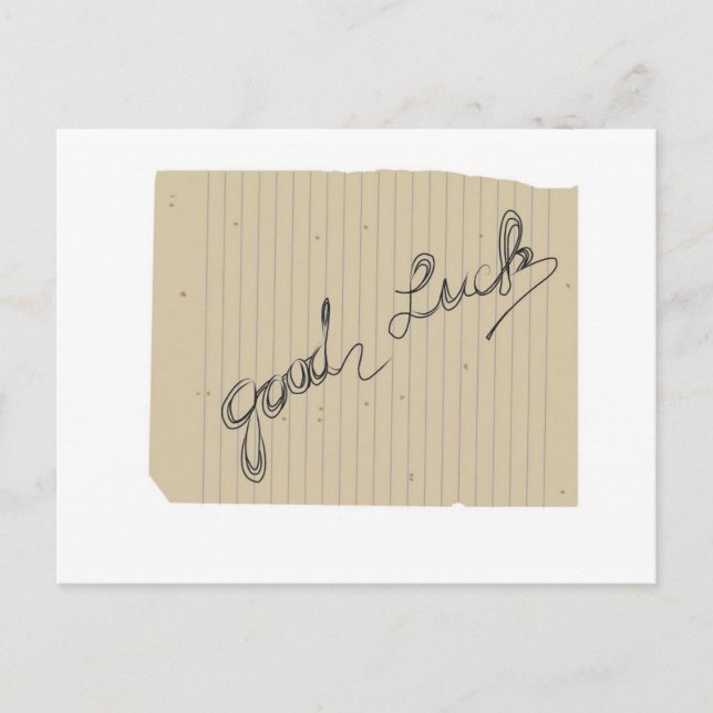 Cartão Postal boa sorte (Frente)