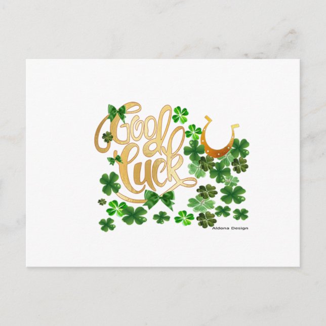 Cartão Postal Boa Sorte (Frente)