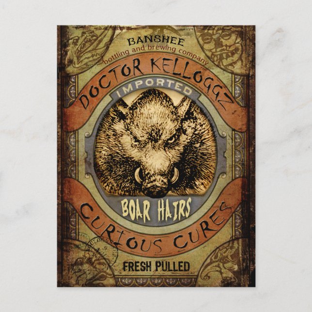 Cartão Postal Boar Hairs (Frente)